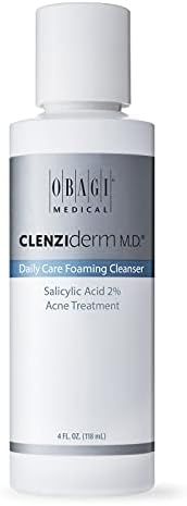 Amazon.com: Obagi CLENZIderm M.D. Daily Care Foaming Acne Face Wash Acne Cleanser with 2% BHA Sal... | Amazon (US)