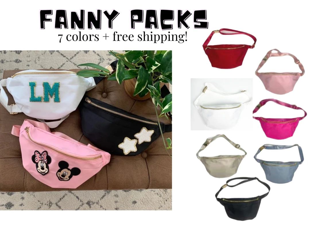 Fanny Pack - Fannie Pack - Waist Bag- Belt Bag - Personalized fanny pack -- personalized Bag - Br... | Etsy (US)