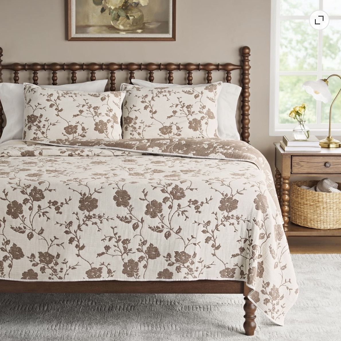 Fall is coming! New brown floral bedding!

#LTKSeasonal #LTKHome #LTKdayinmylife