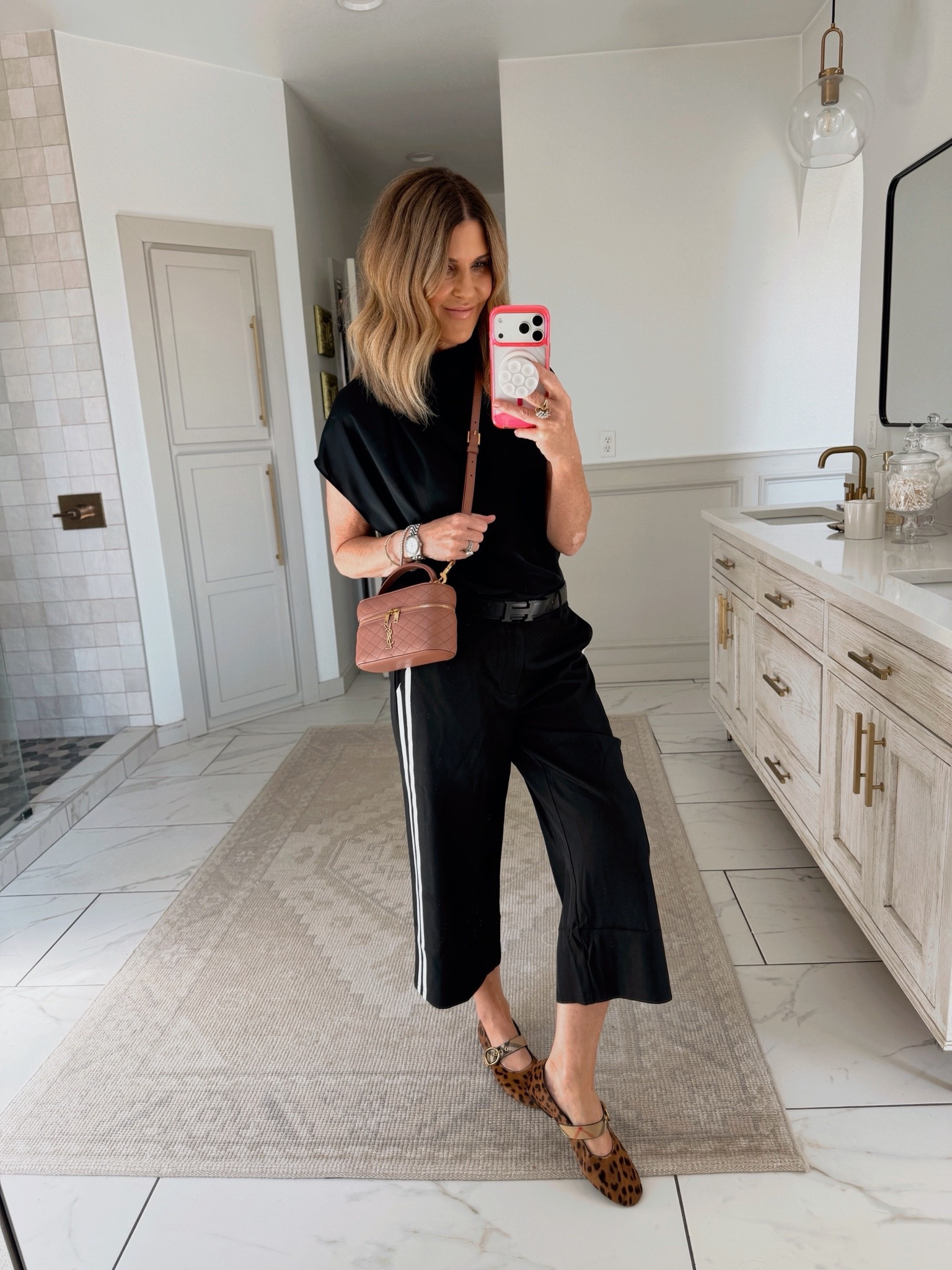 Headed to dinner outfit 
Pants run large. Size down if between
I’m in a small bit an xs would fit better

#LTKdayinmylife #LTKOver40 #LTKootd