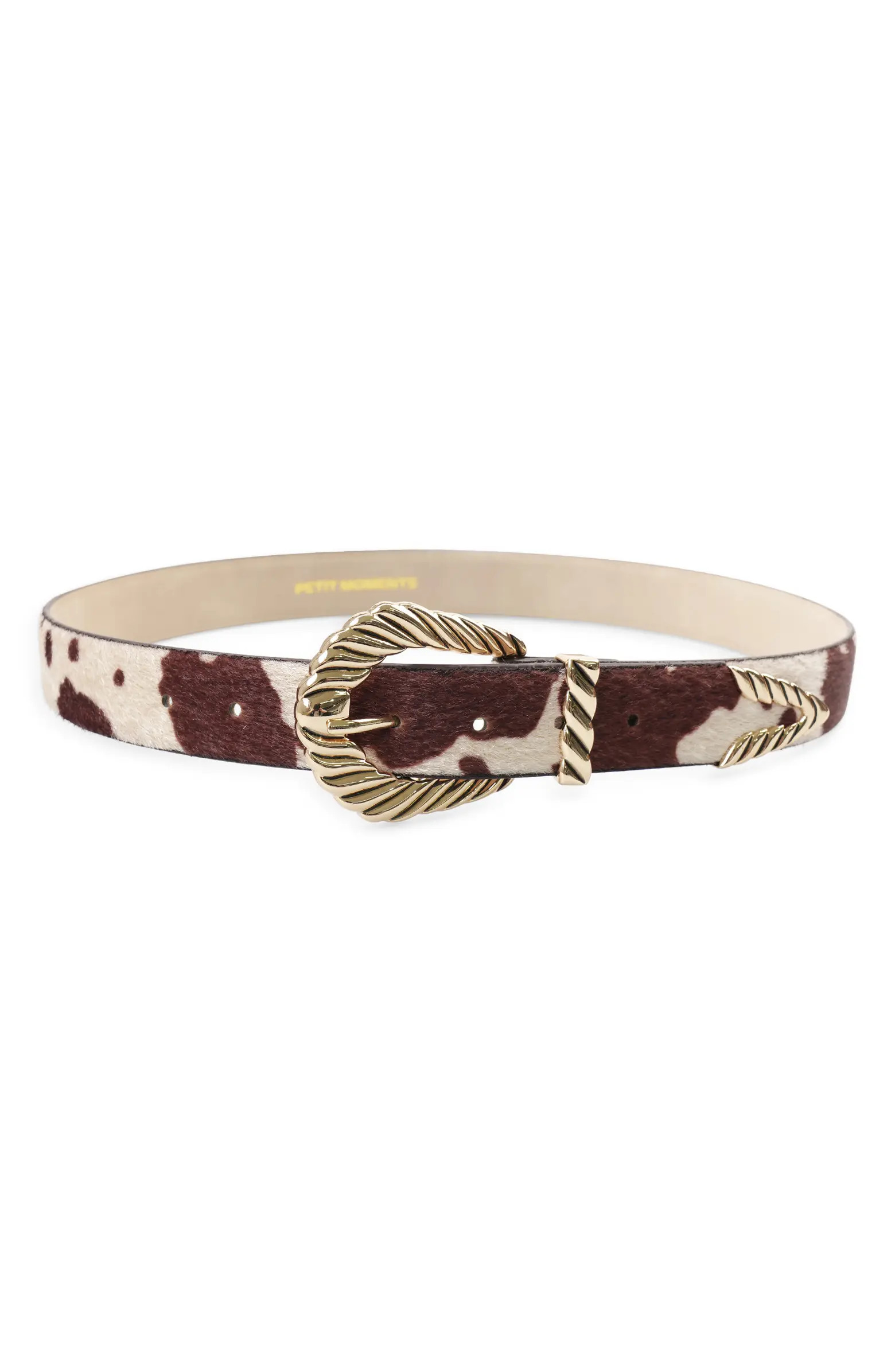 Petit Moments Modern Rodeo Faux Calf Hair Belt | Nordstrom | Nordstrom