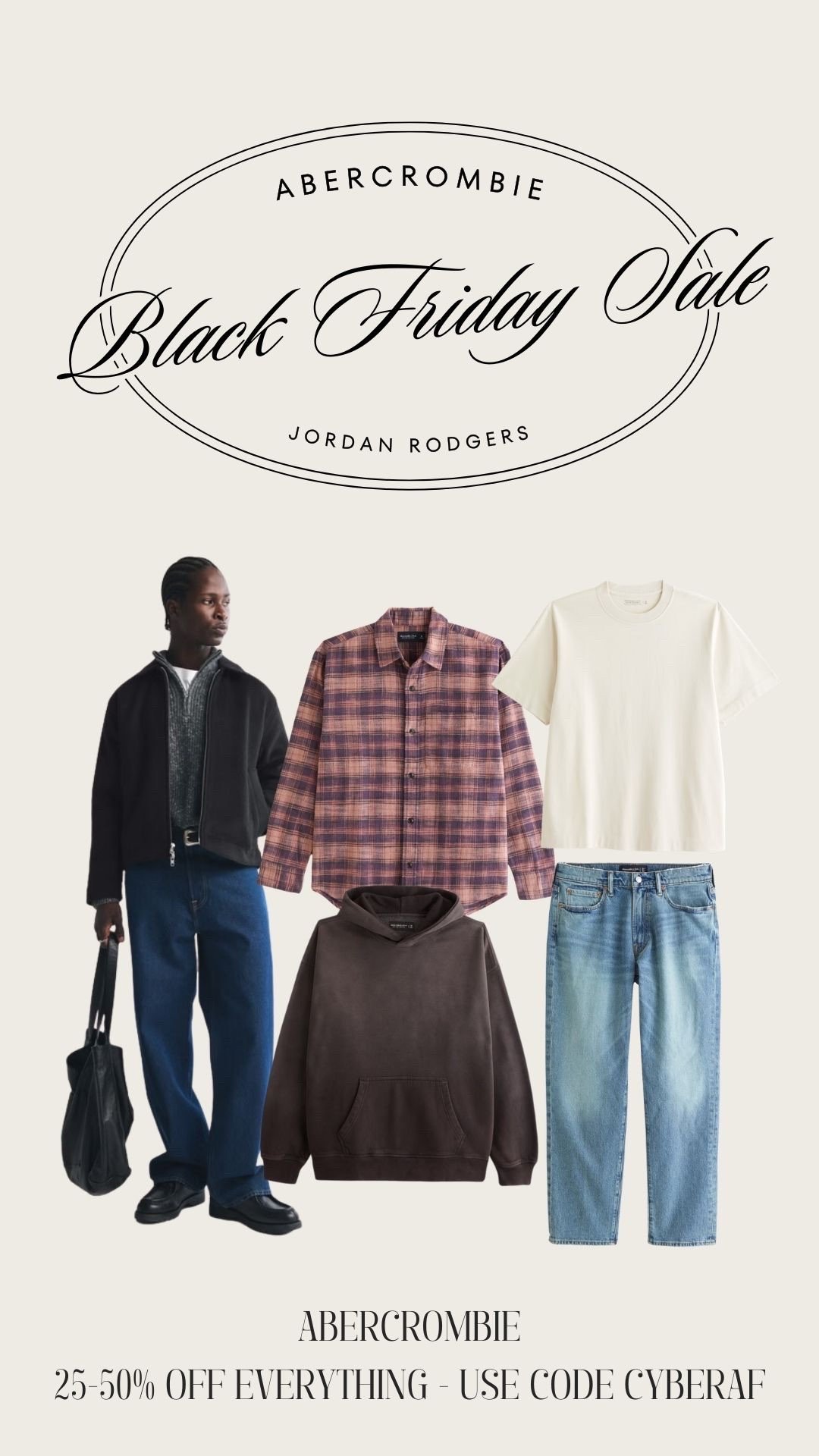 Abercrombie black friday sale! 25-50% off use code CYBERAFF

#LTKMens #LTKHoliday #LTKCyberWeek