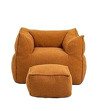 Bean Bag Chair with Ottoman,Oversized Bean Bag Couch for Adults Kids,Cozy High-Density Memory Foa... | Amazon (US)