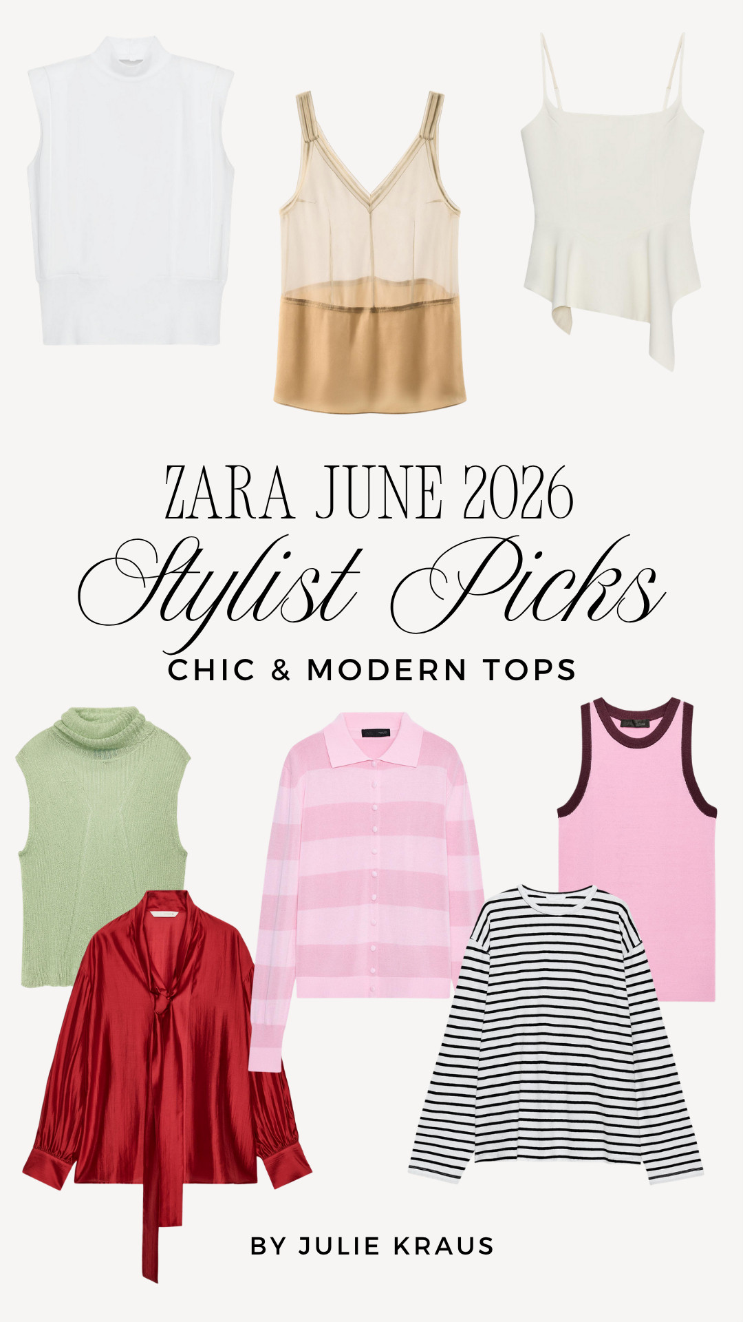 My favorite tops from Zara right now — modern shapes and easy to style. Striped top runs oversized but I stayed true to size. Fashion forward white top: size up one. Zara Tops • Chic Summer Tops • Stylist Picks from Zara 

 #LTKSeasonal #LTKOver40
