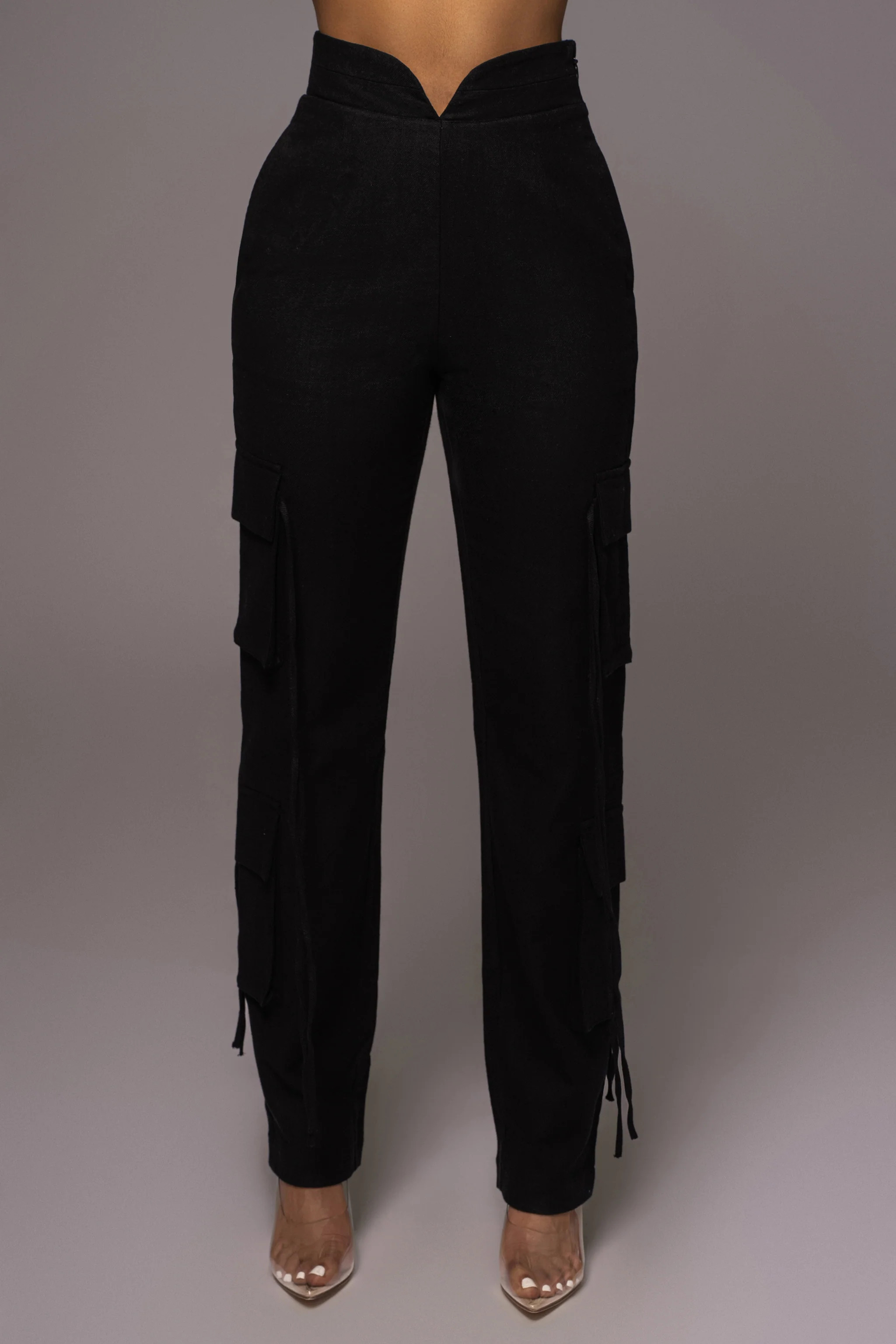 Black Better Half Linen Utility Pants | JLUXLABEL