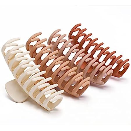 FRAMAR Large Claw Clips For Thick Hair – Large Hair Clip For Thick Hair, Girls Hair Clips Claw, Big  | Amazon (US)
