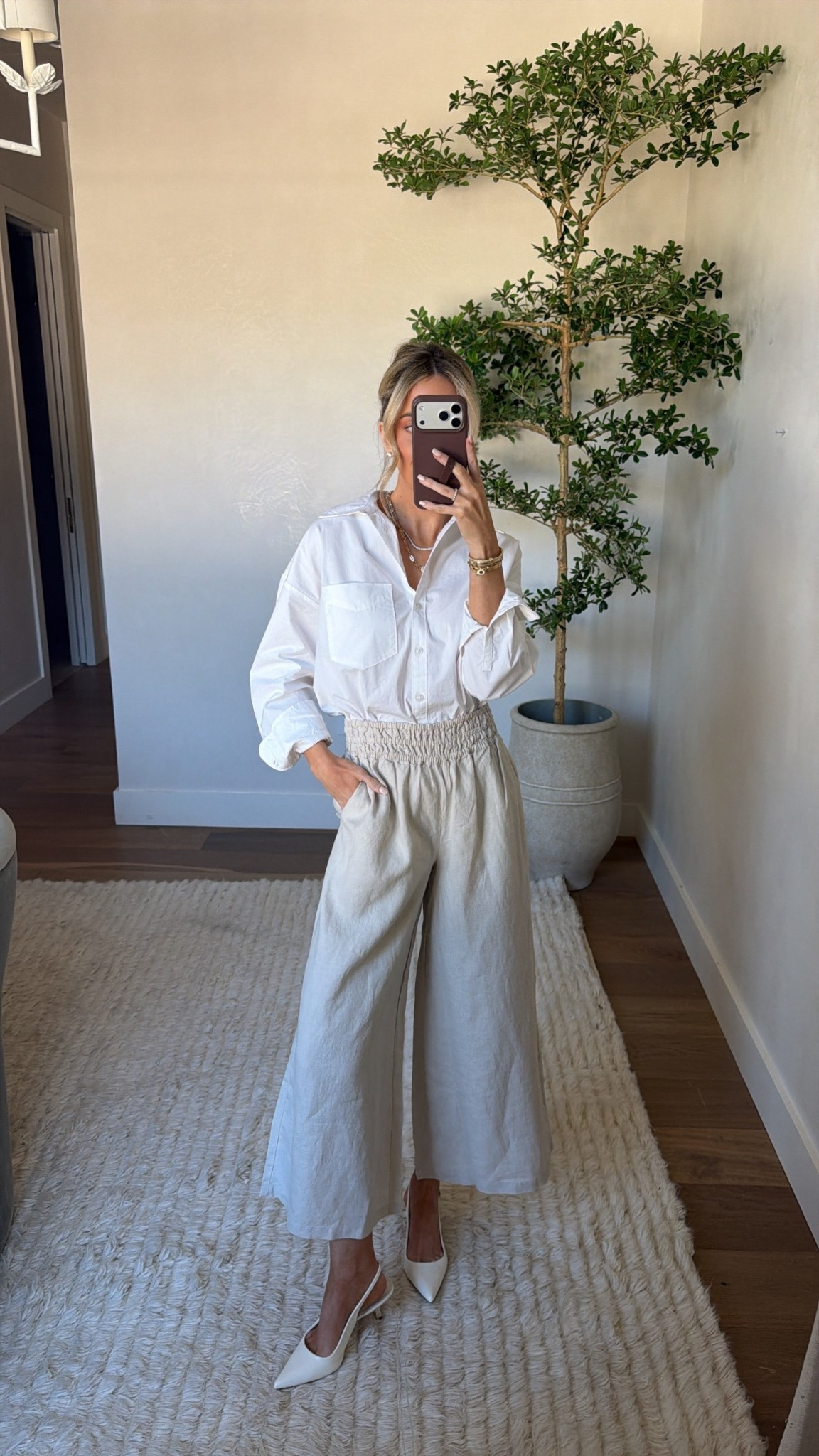 Linen pants that can be dress up or down. Wearing xs in both 🤍

#LTKgrwm #LTKdayinmylife #LTKootd