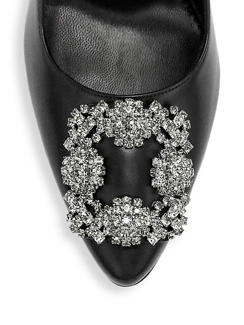 Hangisi 105 Embellished Leather Pumps | Saks Fifth Avenue