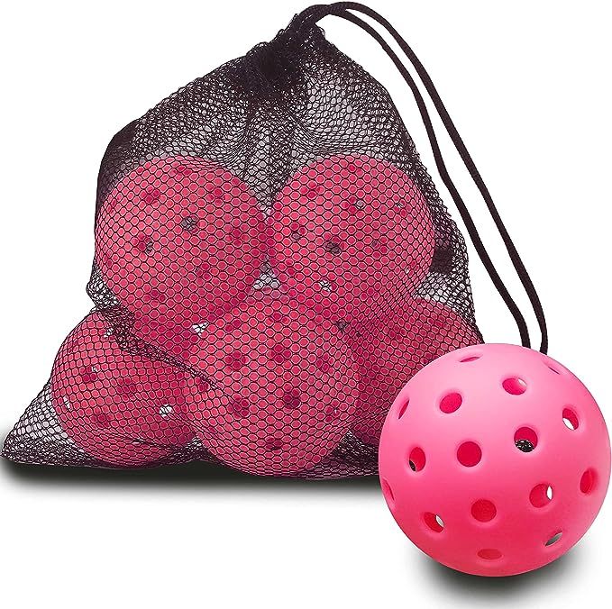 Vvinca Pickleballs 6 Pack Pickleball-Balls Meet USAPA Requirement 40 Holes Outdoor-Pickleballs, D... | Amazon (US)