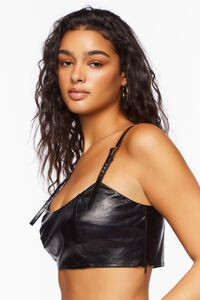 Faux Leather Cropped Cami | Forever 21 (US)