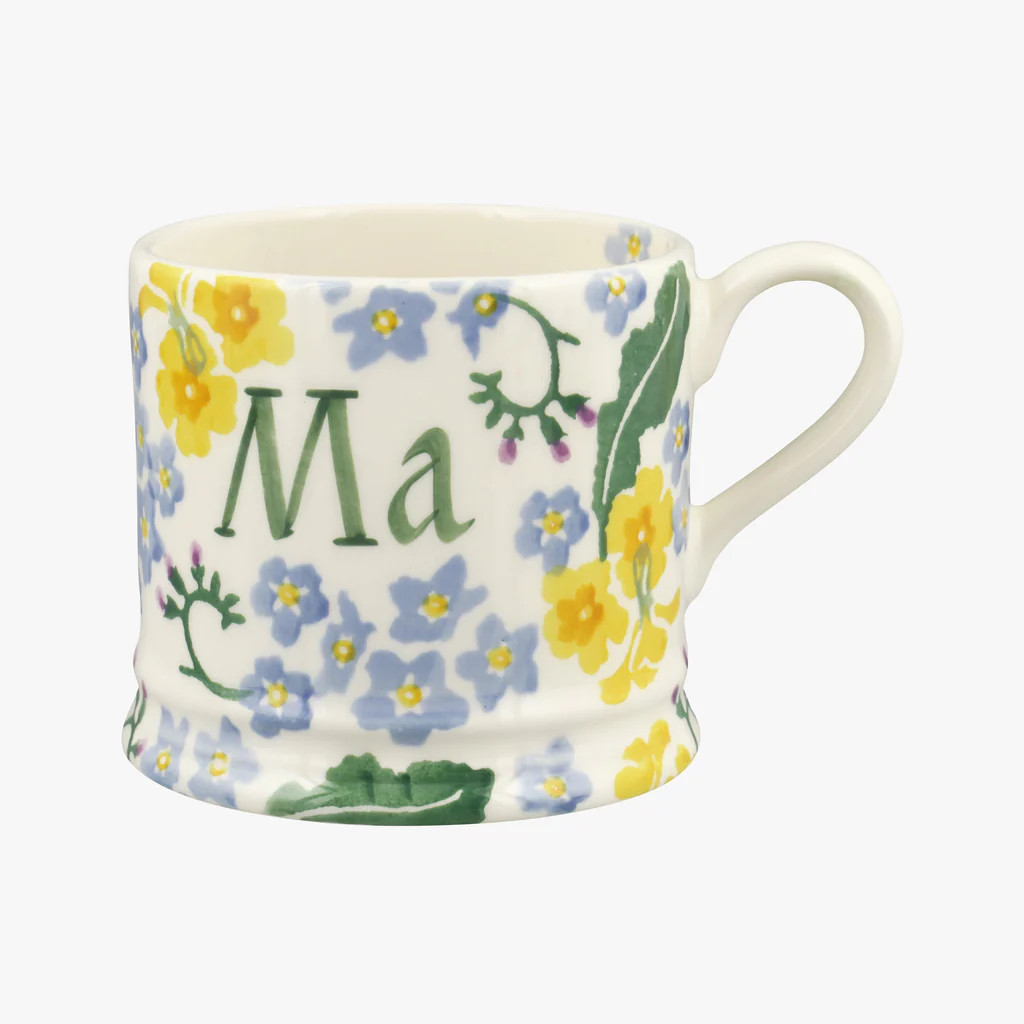 Personalised Forget Me Not & Primrose Small Mug | Emma Bridgewater (UK)