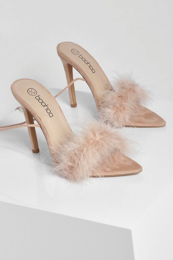 Wide Width Feather Trip Wrap Up Two Parts | Boohoo.com (US & CA)