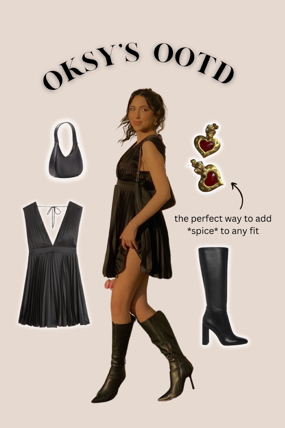 Valentine’s Day ootd: black Abercrombie mini dress, Steve Madden boots, black Pacsun purse #blckdress #valentinesday #ootd 

#LTKSeasonal #LTKGiftGuide #LTKSale