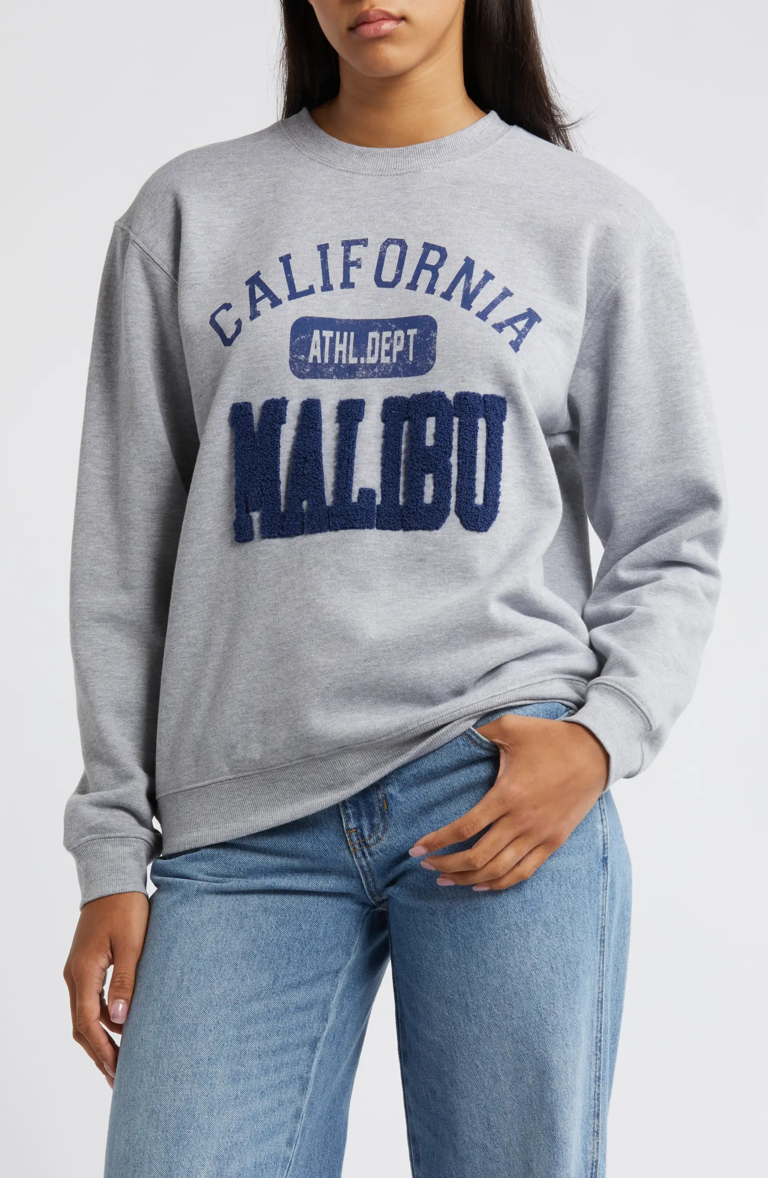 Vinyl Icons Malibu Varsity Graphic Sweatshirt | Nordstrom | Nordstrom