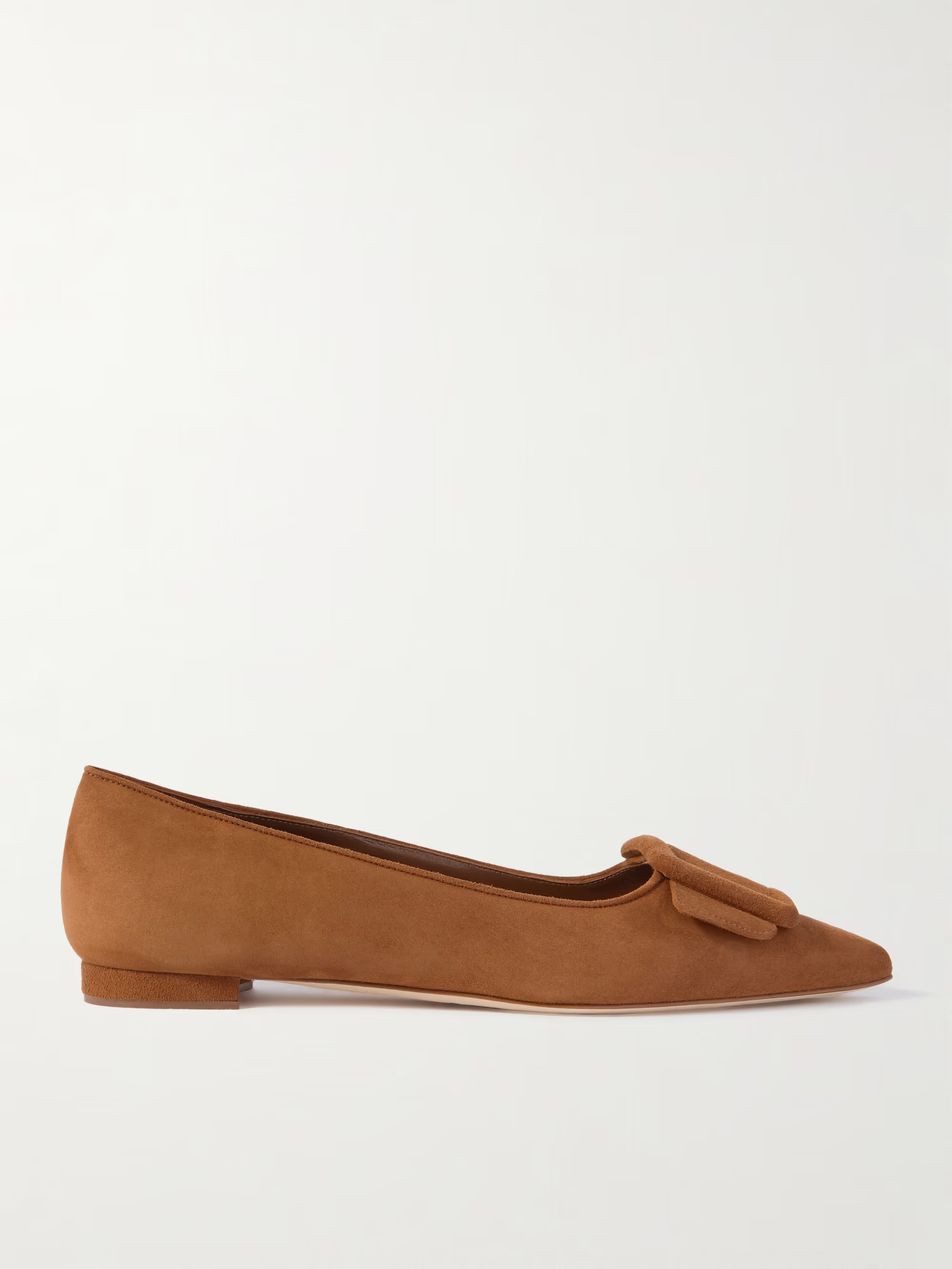 Maysale suede point-toe flats | NET-A-PORTER (US)