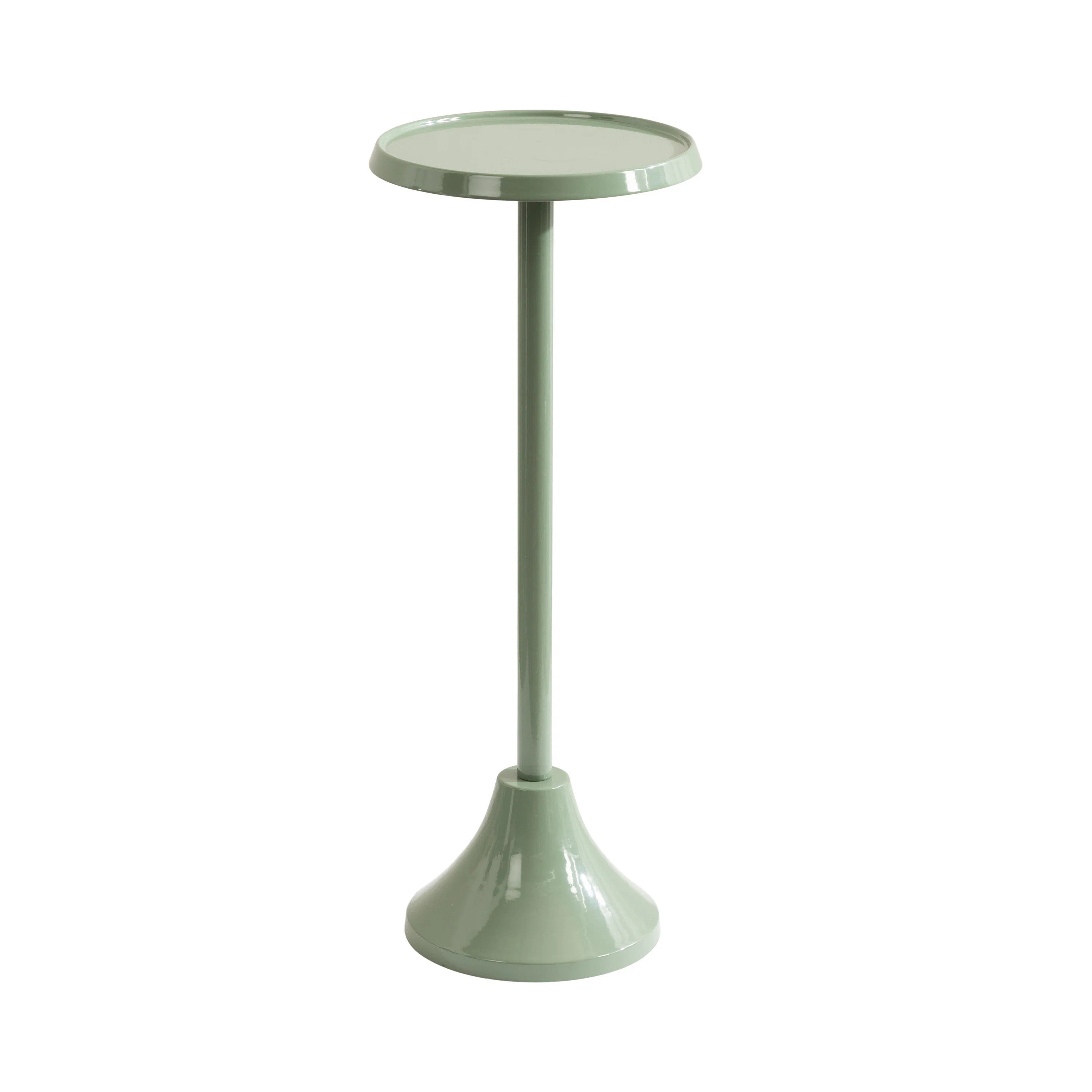 Sanzo Round Metal Pedestal Drink Table | Wayfair North America