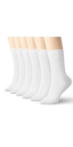 Amazon.com: Womens Thin Cotton Crew Black Socks High Ankle 6 Pack : Clothing, Shoes & Jewelry | Amazon (US)
