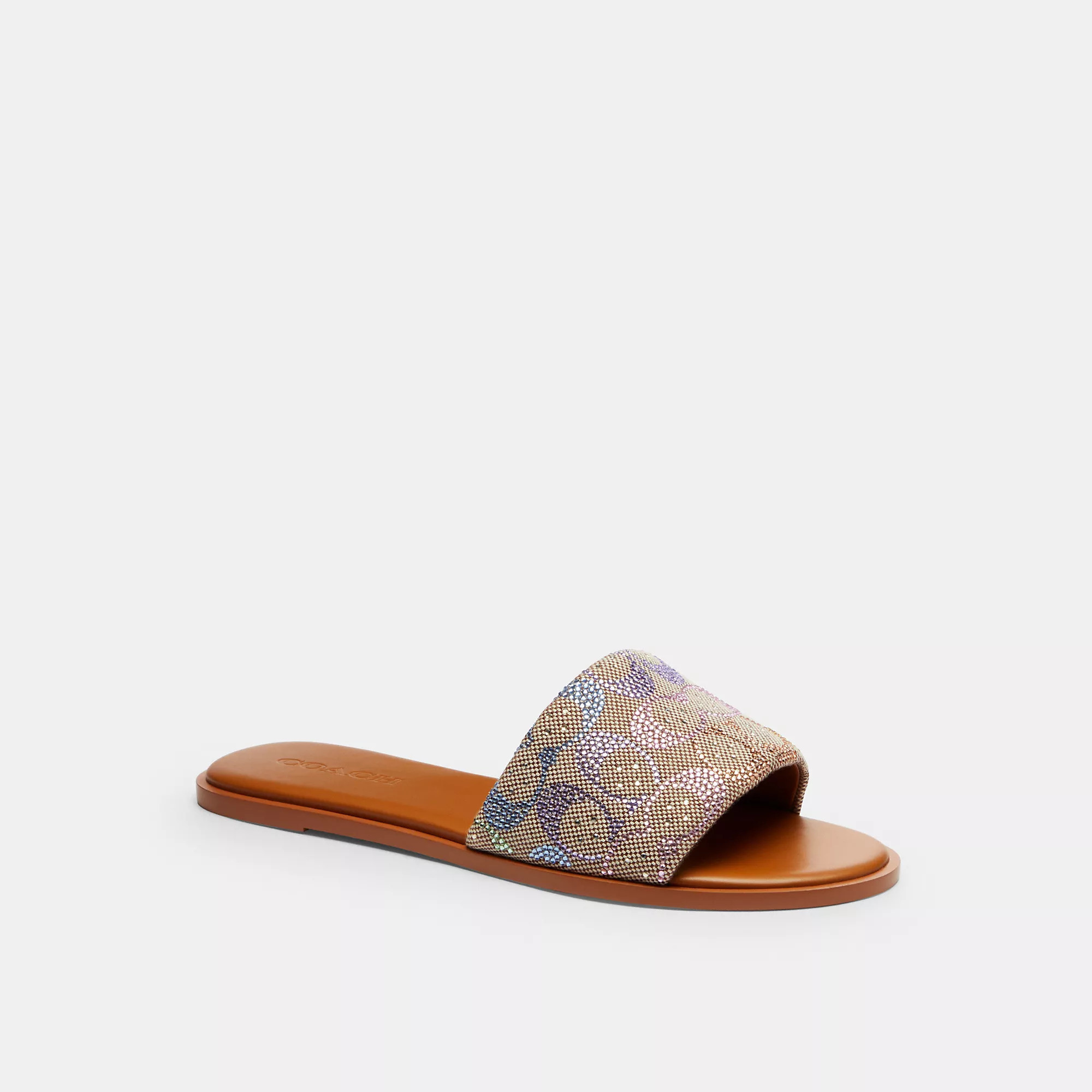 Holly Sandal In Crystal Signature Jacquard | Coach (US)