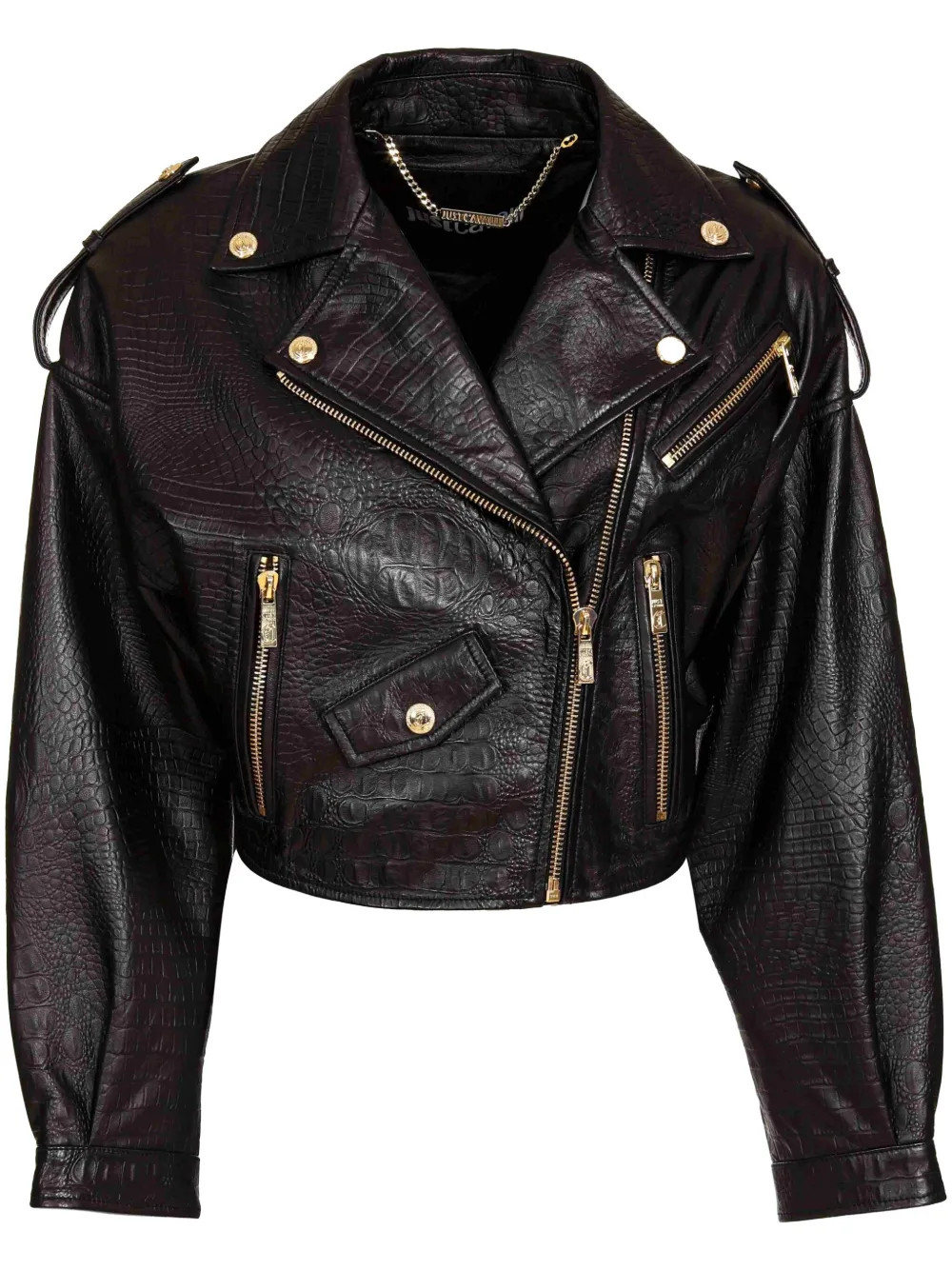 leather biker jacket | Farfetch Global