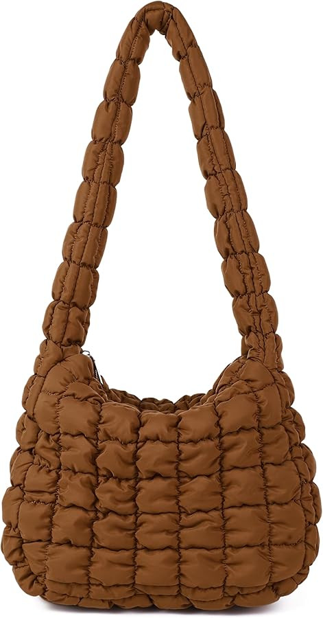 Rejolly Puffer Quilted Shoulder Bag for Women Puffy Bubble Tote Bag Lightweight Nylon Handbag Pad... | Amazon (US)