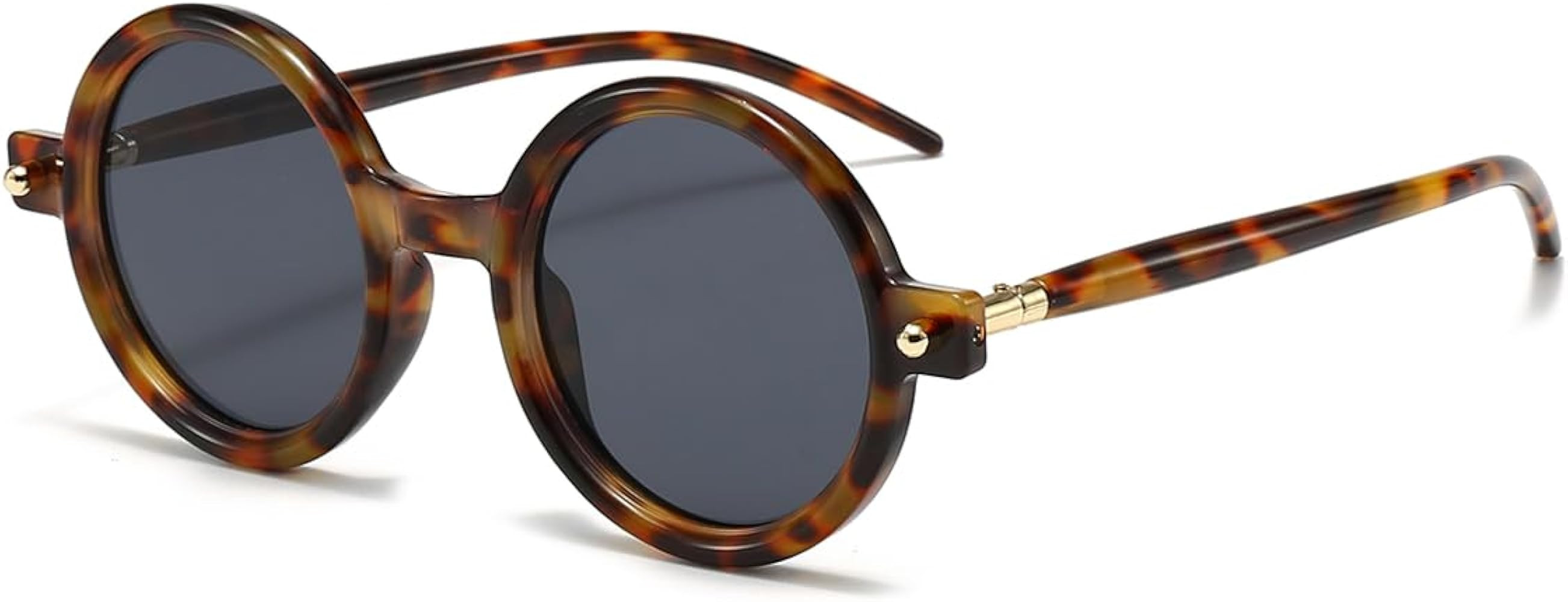 Gleyemor Polarized Round Sunglasses for Women Men Retro Sun Glasses 100% UV400 Protection | Amazon (US)