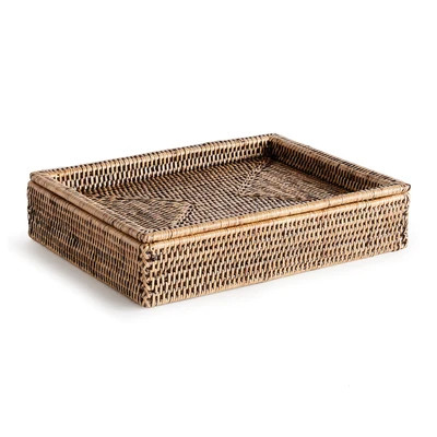 Zoe Rattan Lidded Letter Box | Gorgeous Living