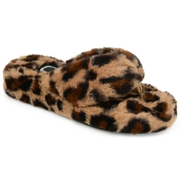 Brinley Co. Women's Soft Faux Fur Slip On Slippers - Walmart.com | Walmart (US)