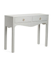 46in Linen Wrapped Console Table | Furniture & Lighting | Marshalls | Marshalls