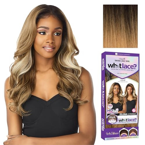Sensationnel What Lace 13X6 Wigs - Zelena Lacefrontal Hand Tied Glueless Synthetic With Natural Density Preplucked Hairline (T1B/27) | Amazon (US)