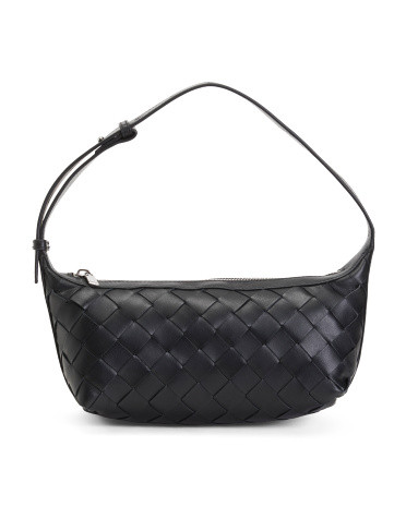 Leather Aurora Hand Woven Shoulder Bag | TJ Maxx