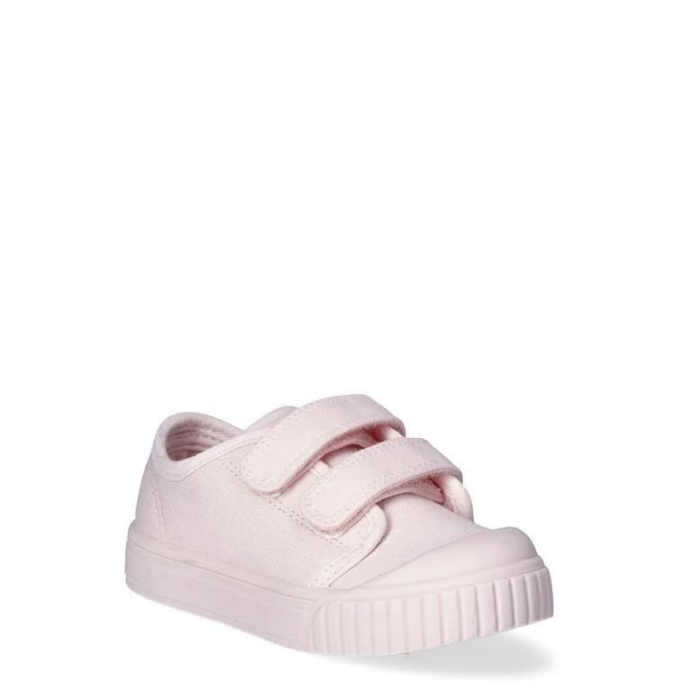 Wonder Nation Toddler Girls Two-Strap Bump Toe Sneakers, Sizes 7-12 | Walmart (US)