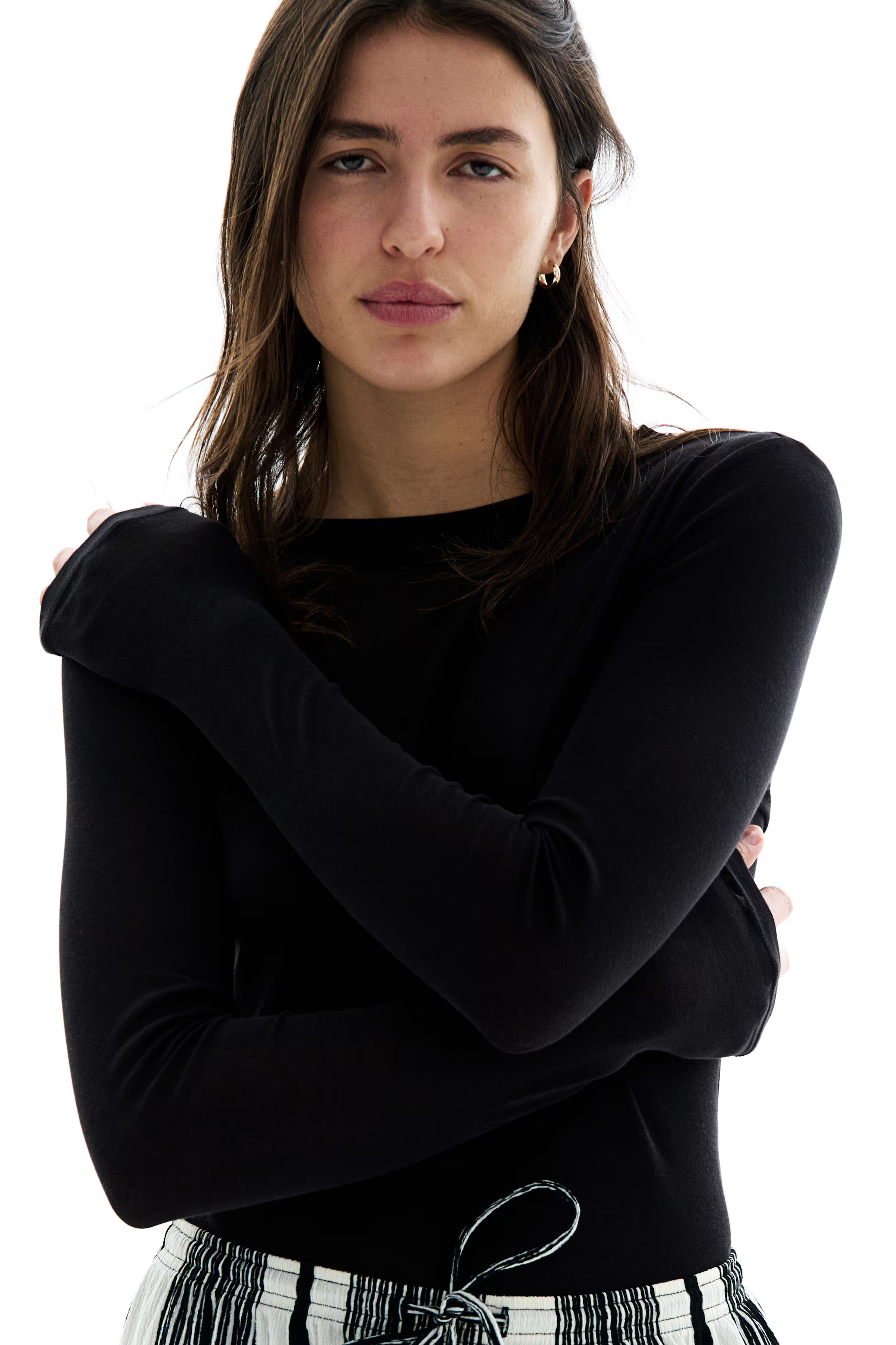 Pima cotton jersey top | H&M (UK, MY, IN, SG, PH, TW, HK)