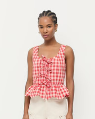 Pilar Tie-Front Top | Loeffler Randall