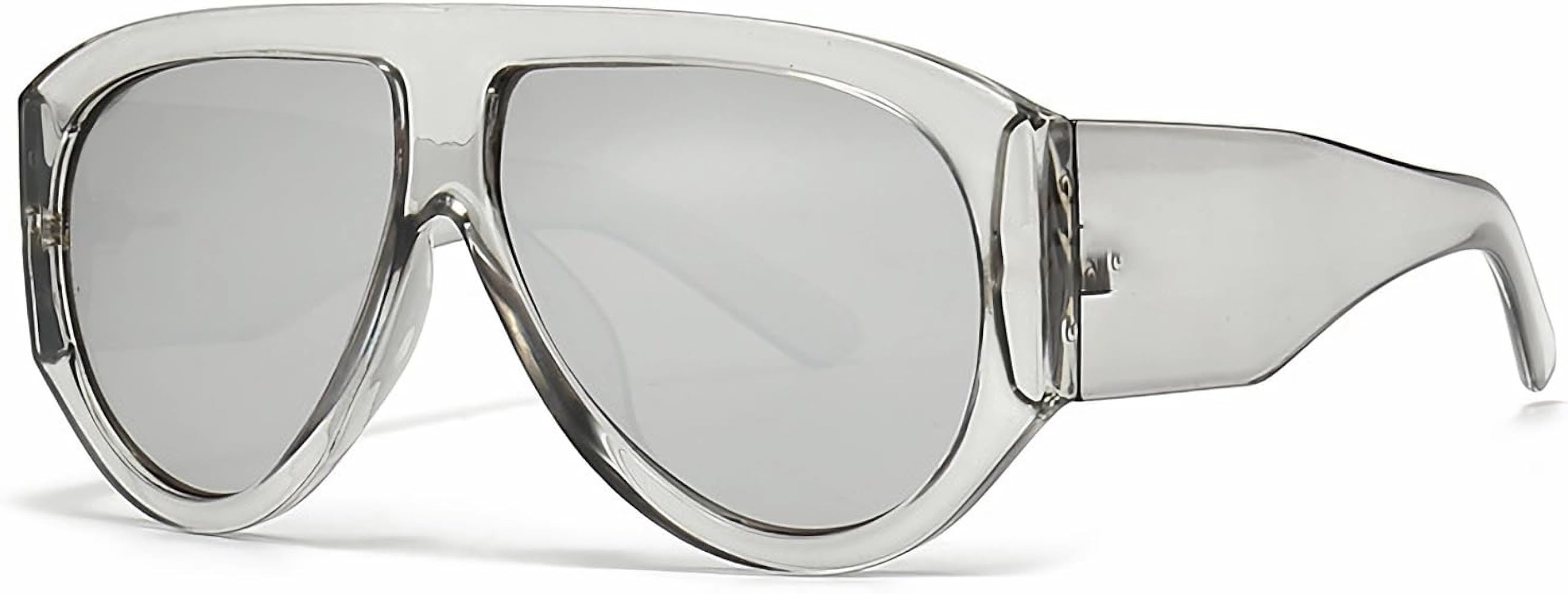 OSAGAMA Trendy Retro Oversized Aviator Sunglasses for Women Men 70s Luxury Designer Thick Classic... | Amazon (US)