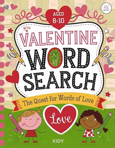 Valentine Word Search: The Quest for Words of Love: Three Levels of Fun: Easy, Hard, and Supper H... | Amazon (US)