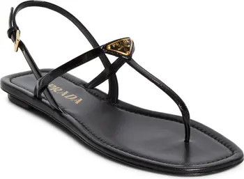 Prada Triangle Logo Sandal (Women) | Nordstrom | Nordstrom
