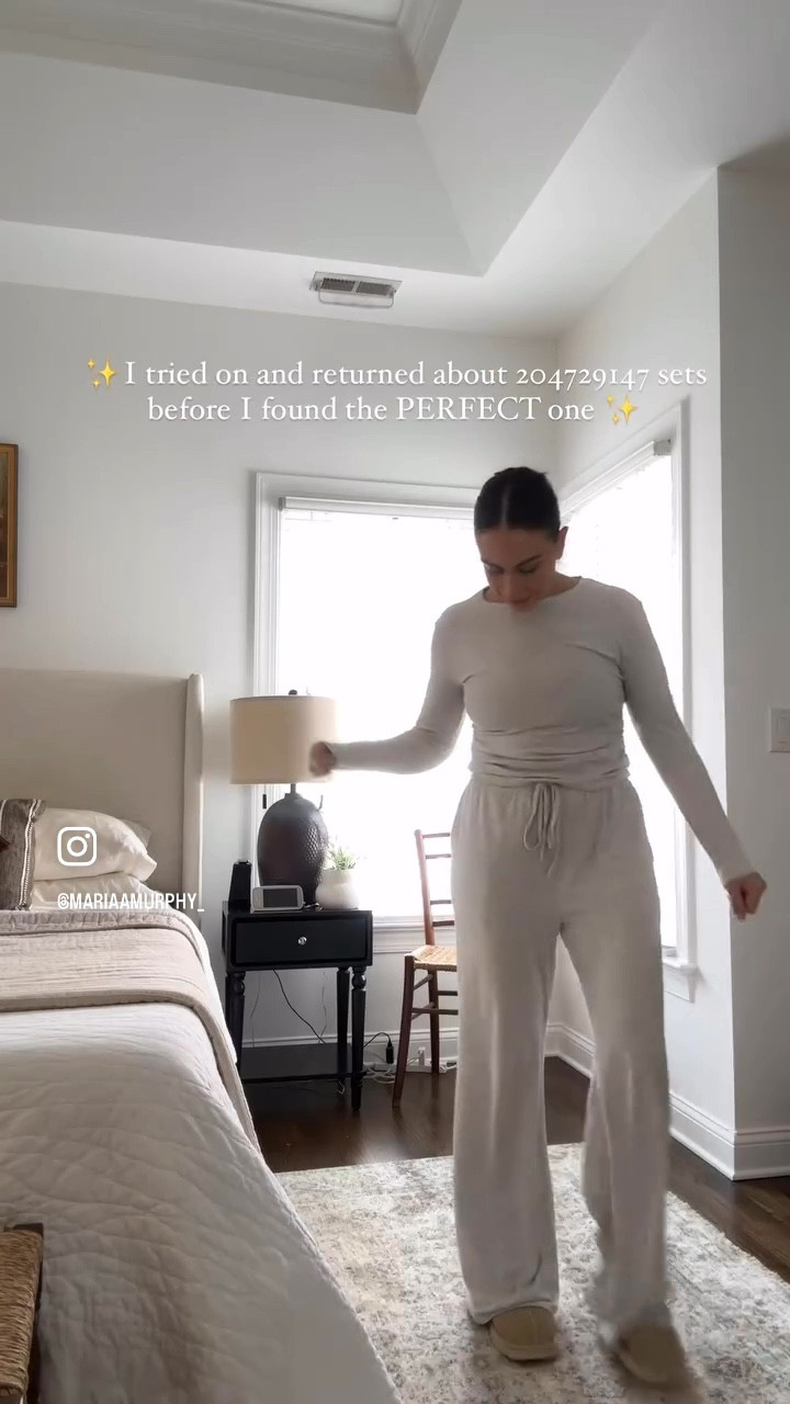 The loungewear I’ll be in all of 2025 ✨ And now I’m going to buy it in every color! ✨ It’s sooo soft & light, yet still thick enough to wear out of the house if wanted! 

I also love that it comes in two different lengths for the pants (that’s always the downfall for me with other sets, can’t stand when they’re too short).

I sized up to a medium and got the longer 31” inseam.

Comes in several colors and 2 different lengths for the pants! There’s a discount on it today too 🙌🏼

#loungewear #loungeset #loungesets #ltkfashion #athleisure #casualstylesformen 

#LTKFindsUnder100 #LTKStyleTip #LTKFindsUnder50