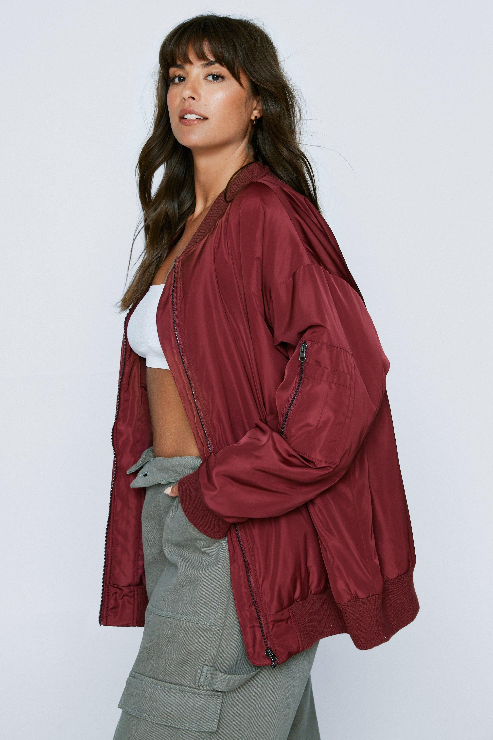 Plus Size Oversized Bomber Jacket | Nasty Gal (US)