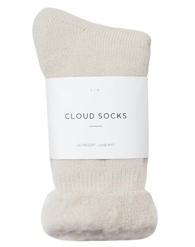 Sweet Dreams Plush Cloud Socks - Super Soft, Warm & Cozy Lounging, Cold Weather, Sleep Socks for Women & Men - Mauve, 1 Pair | Amazon (US)