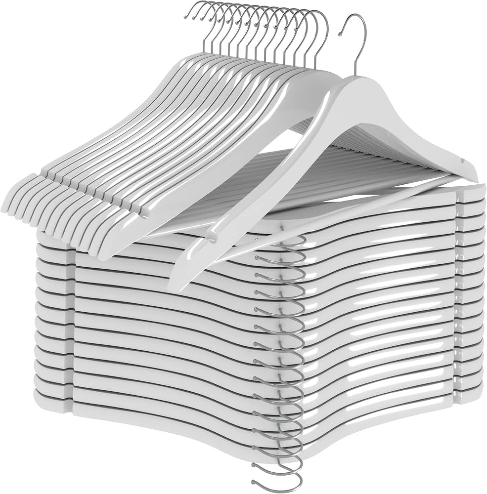 Utopia Home Premium Wooden Hangers 30 Pack - Durable & Slim Coat Hanger - Suit Hangers with 360-D... | Amazon (US)