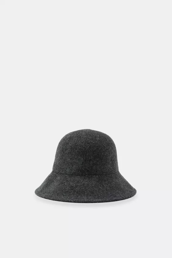 PLAIN WOOL BLEND HAT | Zara US