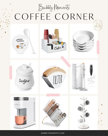 Create the perfect coffee corner with our top Amazon Coffee Corner finds! Discover a curated selection of stylish and functional products to transform your space into a cozy café. From elegant coffee makers and frothers to chic mugs and organizers, we have everything you need to elevate your morning routine. Whether you're a coffee aficionado or just love a good cup of joe, our essentials will help you brew the perfect drink every time. Shop now to build your ultimate coffee corner and start your day with style and convenience! #LTKhome #LTKfindsunder100 #LTKfindsunder50 #CoffeeCorner #CoffeeLover #AmazonFinds #HomeCafe #MorningRoutine #CoffeeStation #KitchenDecor #CoffeeTime #BrewBetter #CoffeeEssentials #HomeBarista #CoffeeSetup #AmazonHome #StylishStorage #ShopNow #AmazonShopping

