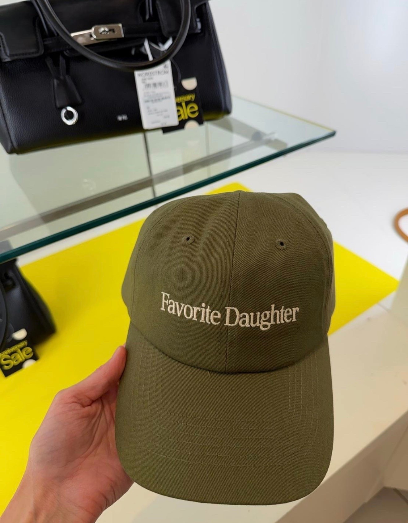 This Favorite Daughter baseball hat is an easy grab-and-go accessory for casual days. The olive green color pairs with just about everything, and the embroidered detail makes it feel a little more elevated than your average cap. It’s one of those pieces you’ll wear on repeat!

#LTKootd
