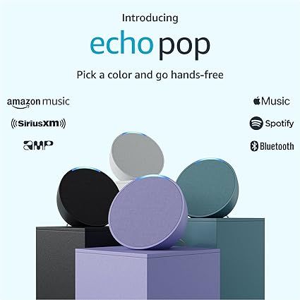 Introducing Echo Pop | Full sound compact smart speaker with Alexa | Lavender Bloom       Add to ... | Amazon (US)