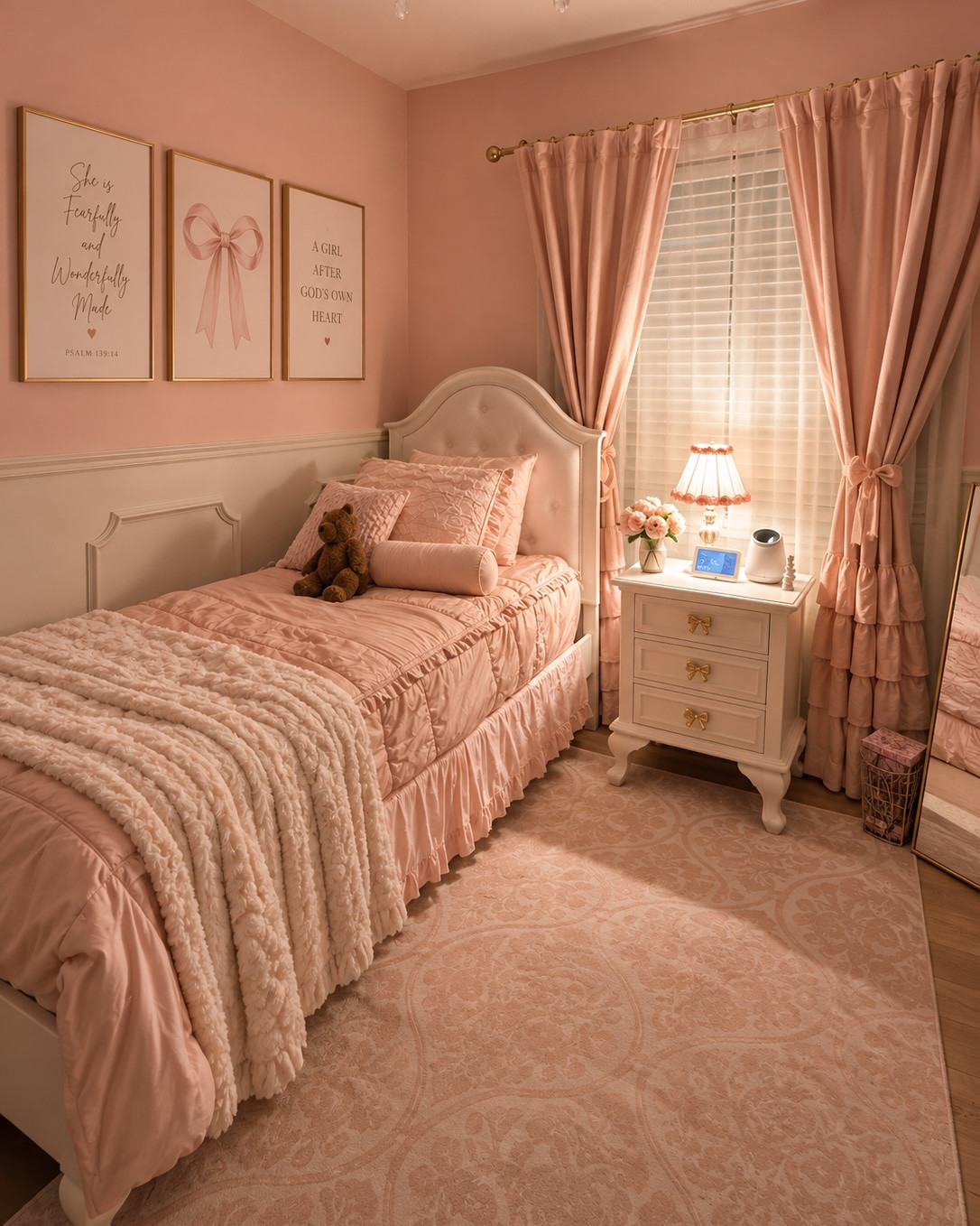 Ava’s New Bedroom Decor!
Still decorating, but this little pink bedroom is already feeling so dreamy 🎀✨ The gold bow knobs are such a small detail, but they completely elevated the nightstand and tied the whole room together. I love finding affordable pieces that make a space feel custom, feminine, and special. 🤍

PS. Your kids can make their bed easier and quicker by just zipping it all together 👊🏻 In love with this brand 🙋🏼‍♀️

I linked the gold bow knobs + bedroom finds so you can recreate the look! 🎀#GirlsBedroom #PinkBedroom #BedroomDecor #GoldBowKnobs #AmazonHomeFinds #GirlsRoomDecor #FeminineHome #HomeDecorFinds #AmazonFinds

#LTKHome #LTKstorytime #LTKKids #LTKdayinmylife