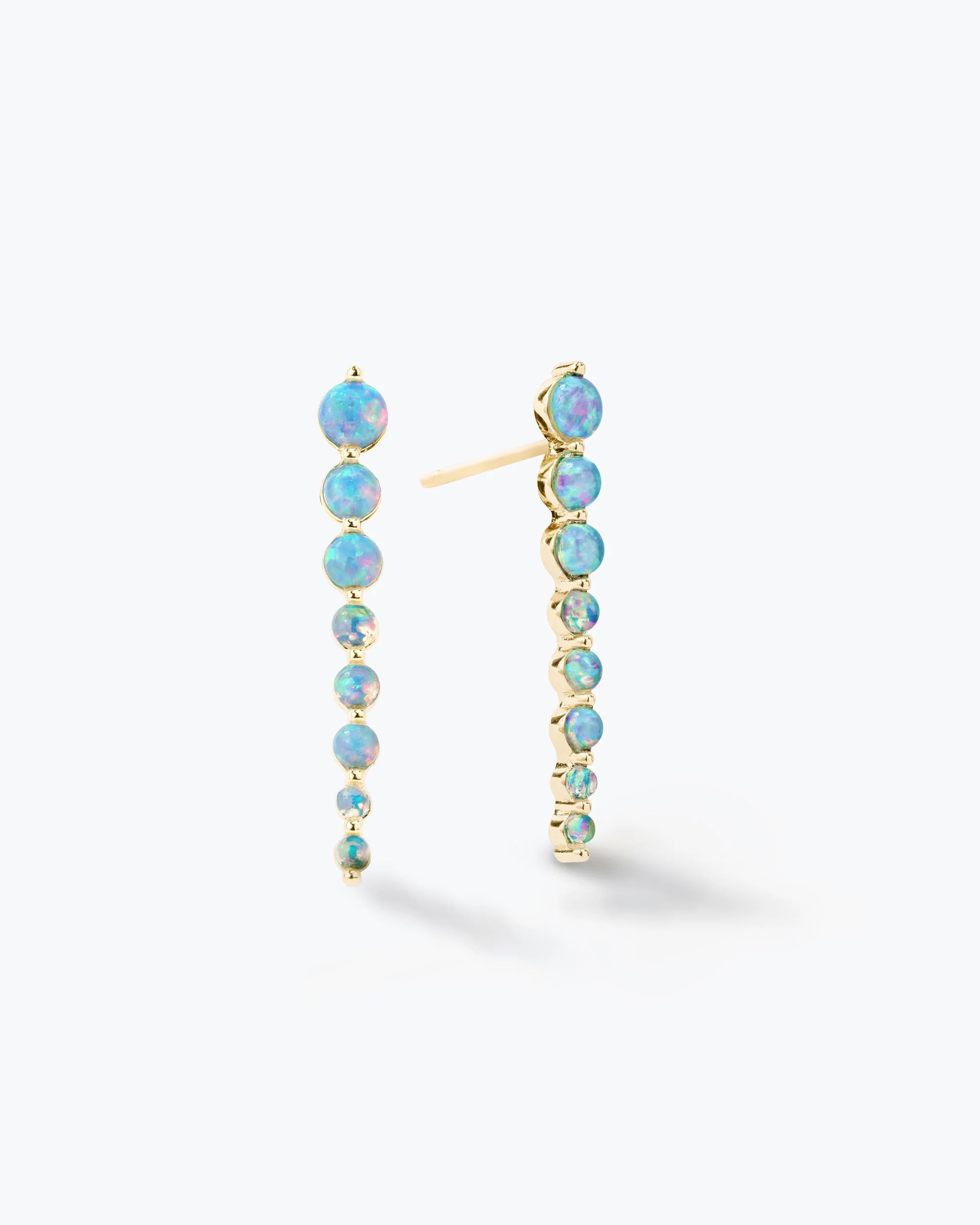 She's an Icon Blue Opal Dagger Earrings - Gold|Blue Opal | Melinda Maria