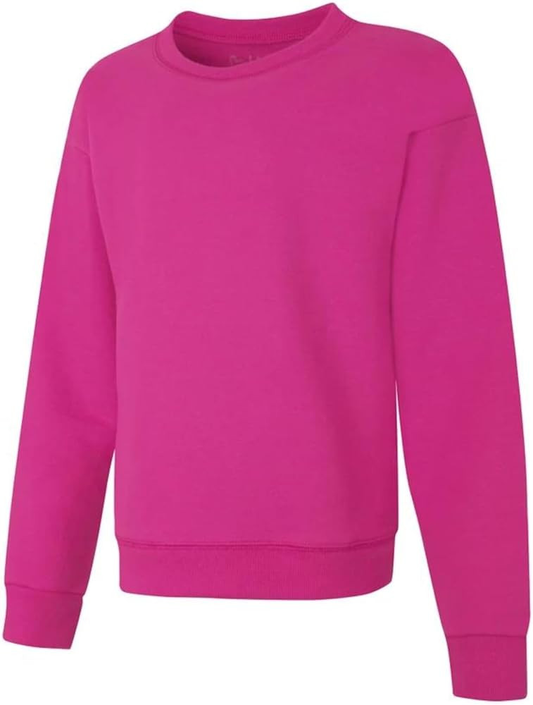 Hanes Girls Ecosmart Crewneck Sweatshirt, Soft Midweight Fleece Pullover For Girls | Amazon (US)