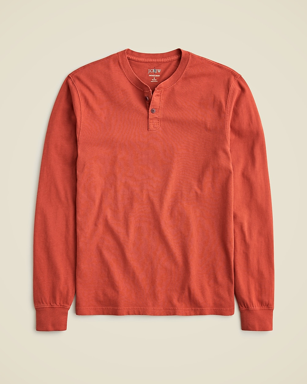 Vintage-wash cotton henley | J. Crew US