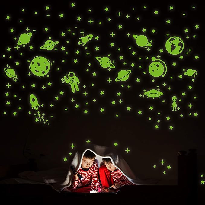 260 PCS Glow in The Dark Stars, Glowing Stars for Ceiling & ...