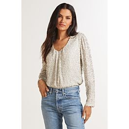 ALLISON JOY Nina Matte Sequin Top | EVEREVE | Evereve